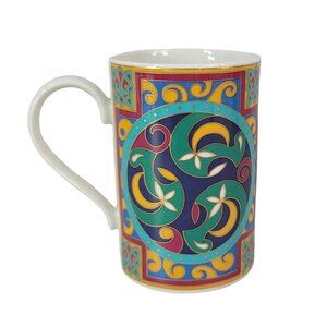 Dunoon Jane Brookshaw Jura Celtic Mug Abstract Geometric Scotland Stoneware NWOT